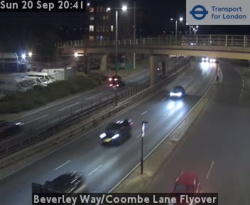 Beverley Way/Coombe Lane Flyover SOUTH-A3 twds New Malden