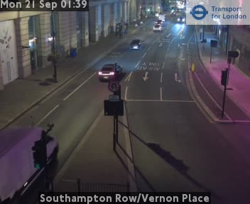 Sthampton Row/Vernon Plc Zoom towards Russell Square
