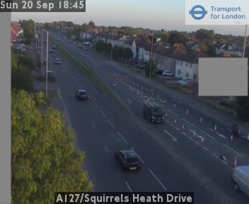 A127/Squirrels Heath Drive Zoom - Wingletye Lane