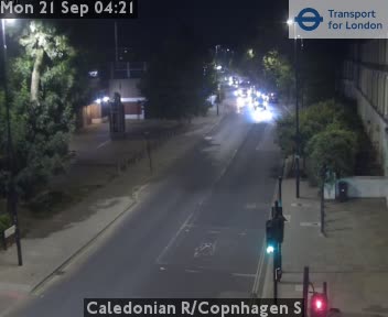 Caledonian R/Copnhagen S Zoom west twds York Way jct