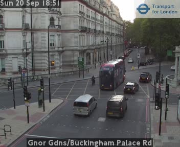 Gnor Gdns/Buckingham Palace Rd SW - twds Victoria Station