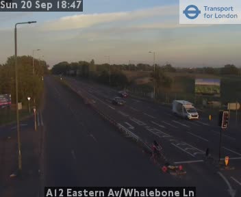 A12 Eastern Av/Whalebone Ln Zoom - Geneva Gardens jct