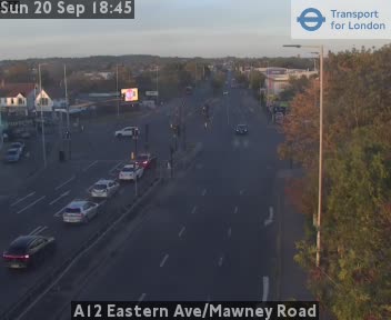 A12 Eastern Ave/Mawney Road A12 West
