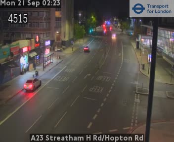 A23 Streatham H Rd/Hopton Rd South (A23 twds Norbury)