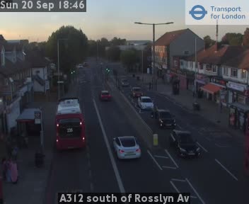 A312 south of Rosslyn Av Zoom - Staines Road jct