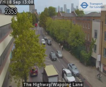 The Highway/Wapping Lane Zoom - Cannon Street Road jct