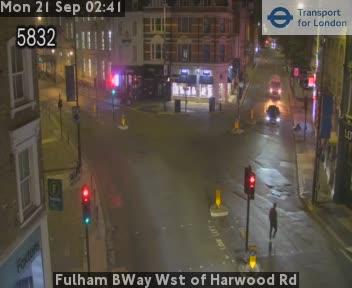 Fulham BWay Wst of Harwood Rd East (Fulham Broadway twds Stamford Bridge)
