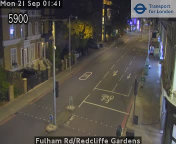 Fulham Rd/Redcliffe Gardens Zoom - Hollywood Rd jct