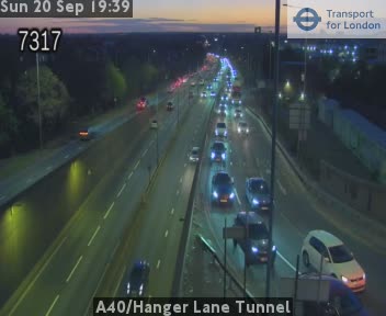 A40/Hanger Lane Tunnel Zoom - A40 westbound exit slip