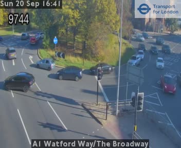 A1 Watford Way/The Broadway Mill Hill Circus jct Lawrence St