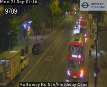 Holloway Rd Sth/Fieldway Cres Zoom - Liverpoool Road jct