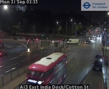 A13 East India Dock/Cotton St West (A13 twds Limehouse)