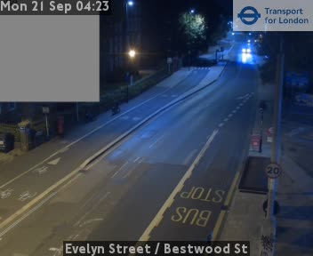 Evelyn Street / Bestwood St ZOOM - Evelyn Street (twds Deptford)