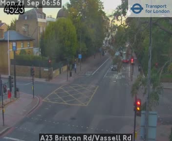 A23 Brixton Rd/Vassell Rd North (A23 twds Kennington)
