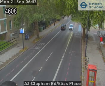 A3 Clapham Rd/Elias Place NORTH - Clapham Rd/Kennington Pk Rd