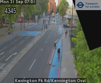 Kenington Pk Rd/Kennington Oval North - A3 twds Elephant