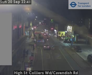 High St Colliers Wd/Cavendish Rd SOUTH zoom - Priory Road jct