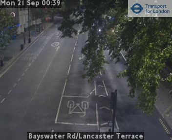 Bayswater Rd/Lancaster Terrace West - Bayswater Rd twds Notting Hill