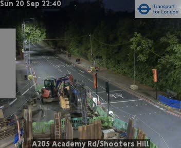 A205 Academy Rd/Shooters Hill North - A205 twds Woolwich Common