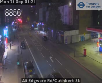 A5 Edgware Rd/Cuthbert St NORTH - A5 twds Maida Vale