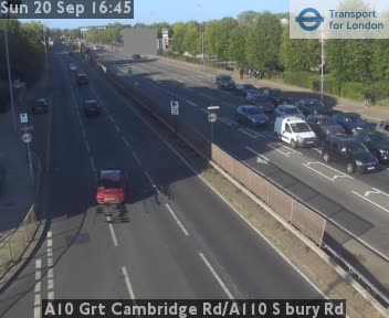 A10 Grt Cambridge Rd/A110 S bury Rd Zoom - Southbury Road west