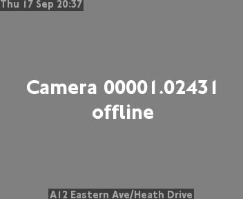 A12 Eastern Ave/Heath Drive Zoom - approaching Pettits Lane