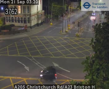 A205 Christchurch Rd/A23 Brixton H West - A205 Streatham Place twds Clapham