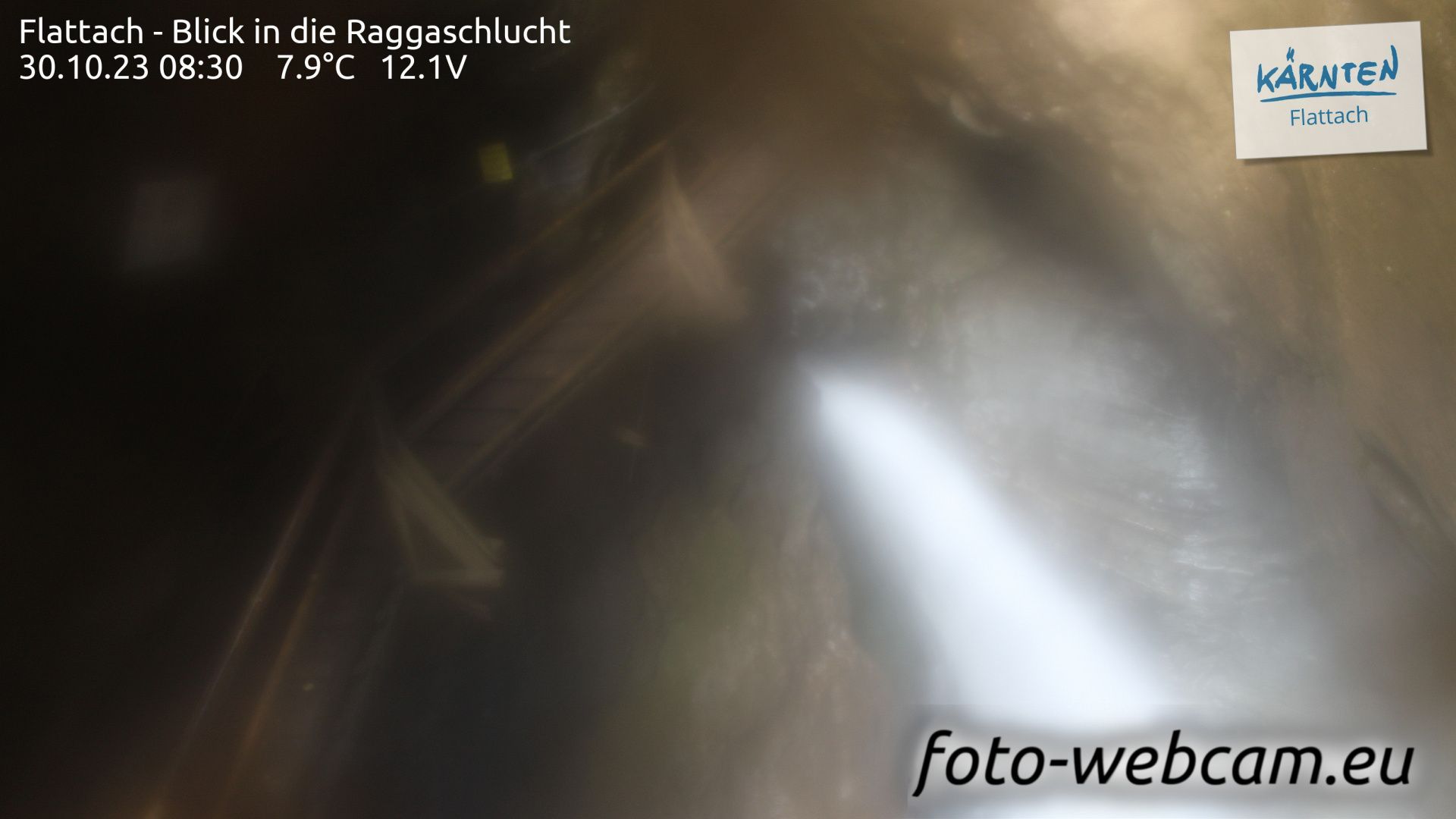 Flattach: Blick in die Raggaschlucht