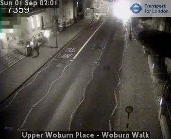 Upper Woburn Place - Woburn Walk Zoom - Tavistock Square (dome)