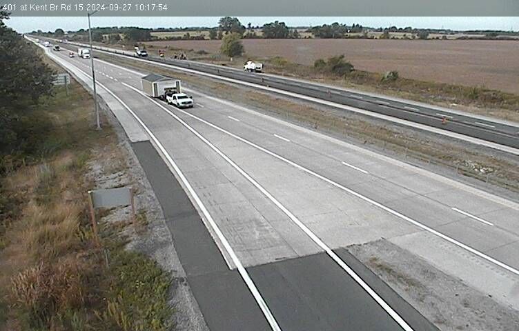 Ridgetown: Highway 401 at Kent Br Rd
