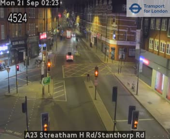 A23 Streatham H Rd/Stanthorp Rd North (A23 twds Brixton)