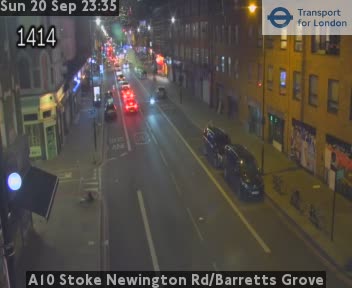 A10 Stoke Newington Rd/Barretts Grove NORTH - Stoke Newington Rd twds Dalston