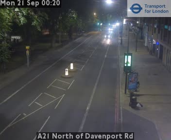 A21 North of Davenport Rd SOUTH - A21 twds Catford