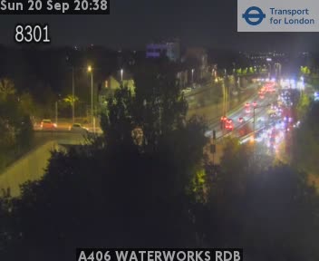 A406 WATERWORKS RDB A406 Eastbound
