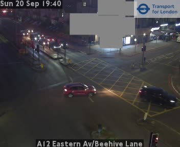 A12 Eastern Av/Beehive Lane Zoom - Redbridge Rbt approach