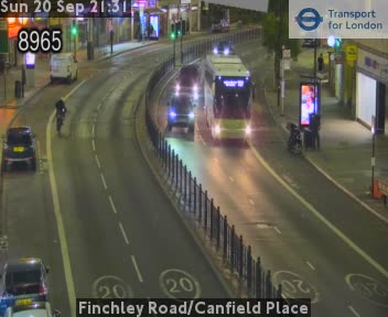 Finchley Road/Canfield Place SOUTH - Finchley Rd twds Swiss Cottage
