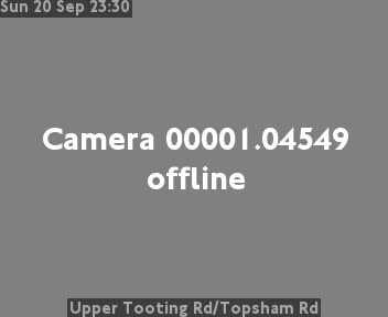 Upper Tooting Rd/Topsham Rd Upper Tooting Road - Twds Tooting Bec