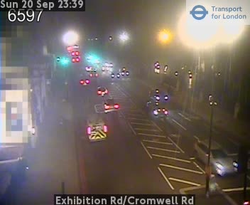 Exhibition Rd/Cromwell Rd Zoom - Imperial College Road jct