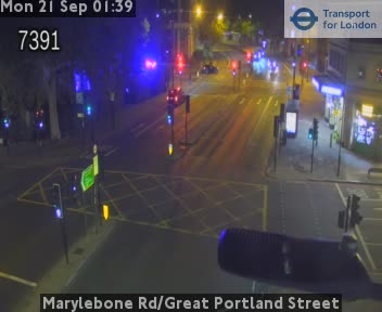 Marylebone Rd/Great Portland Street East - Marylebone Rd