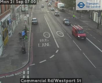 Commercial Rd/Westport St Zoom - Butcher Row jct