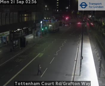 Tottenham Court Rd/Grafton Way Zoom south twds Goodge Street