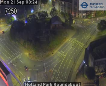 Holland Park Roundabout Uxbridge Road zoomed-in