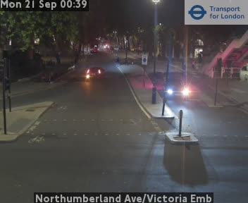 Northumberland Ave/Victoria Emb Zoom - twds Trafalgar Square