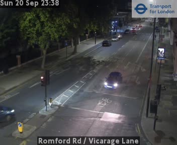 Romford Rd / Vicarage Lane WEST - Romford Rd twds Stratford