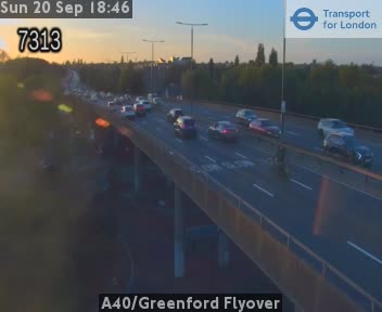 A40/Greenford Flyover West - A40 twds RAF Northolt