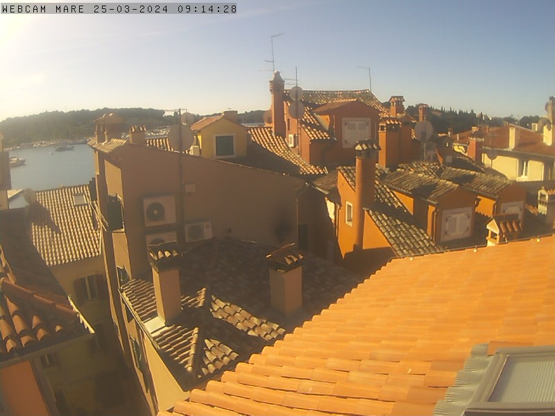 Webcam Rovinj: View over Rovinj