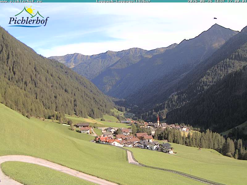 Webcam Lappach: View onto Lappach