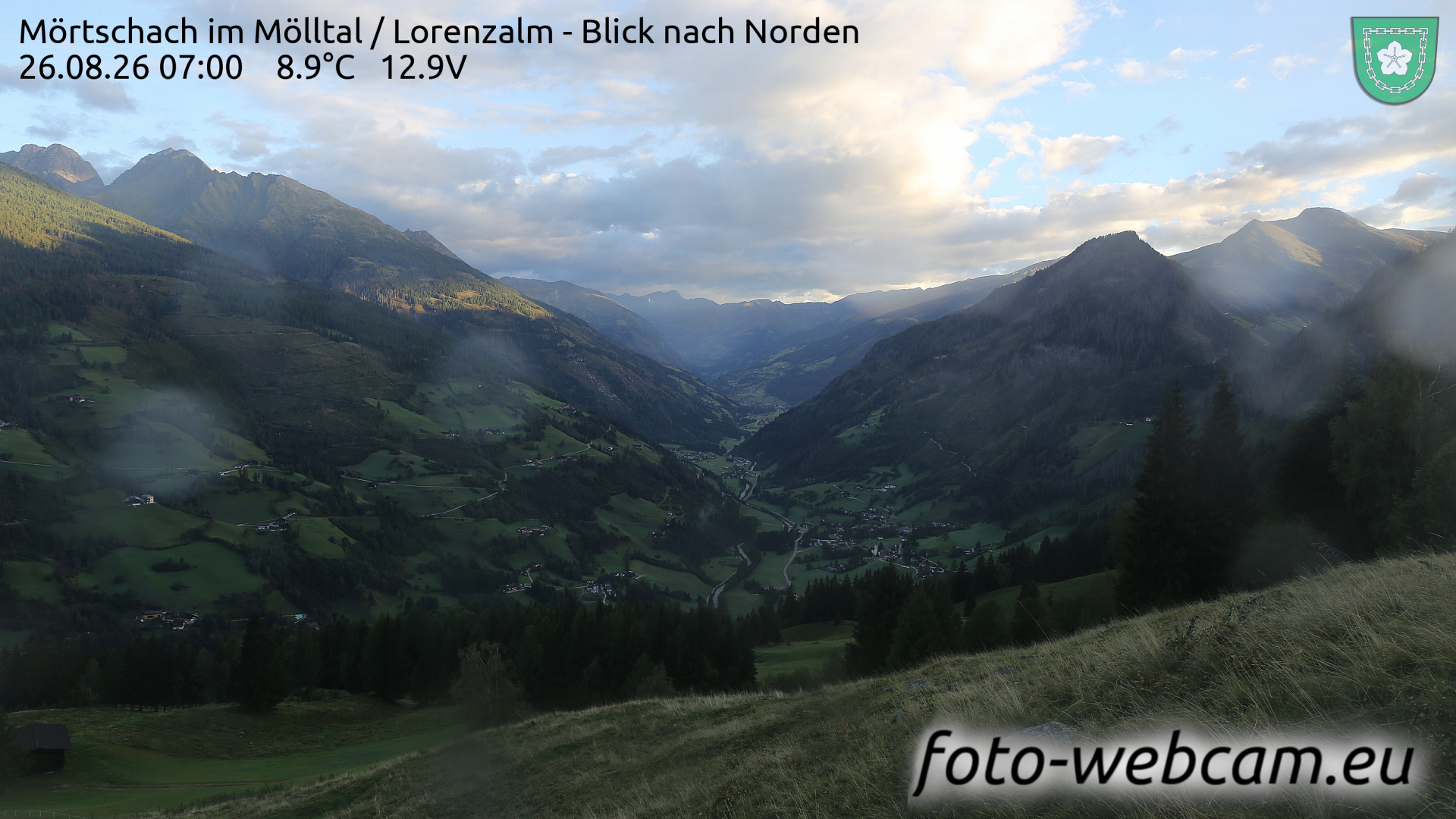 Webcam Mörtschach: HD Panorama Mörtschach