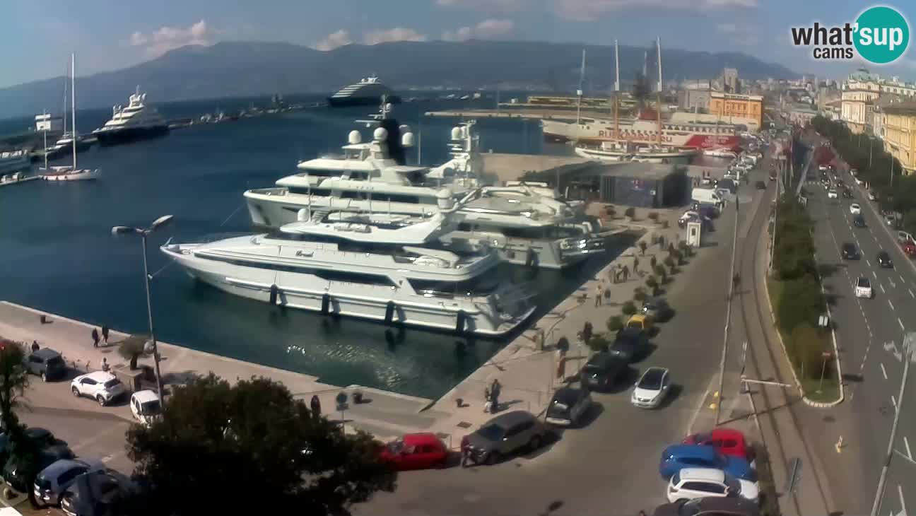 Webcam Rijeka: Riva and Port