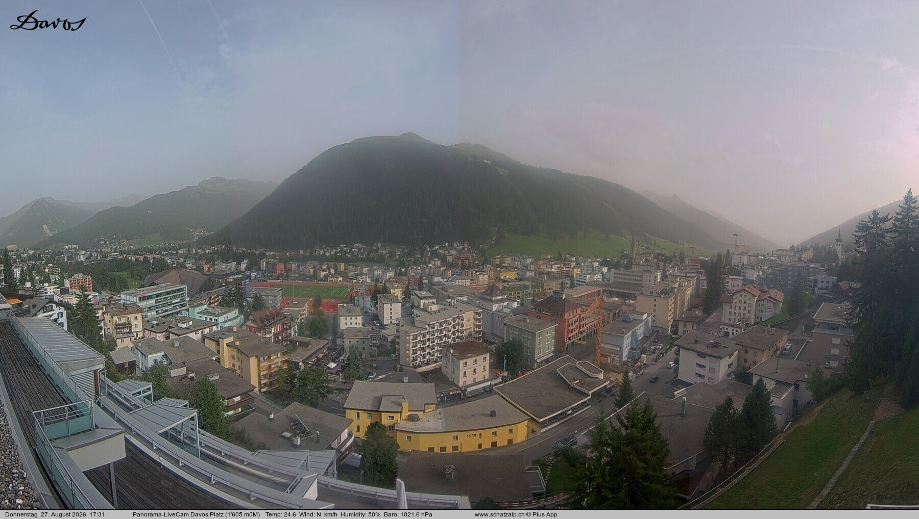 Davos: 180° Panorama mit Jakobshorn